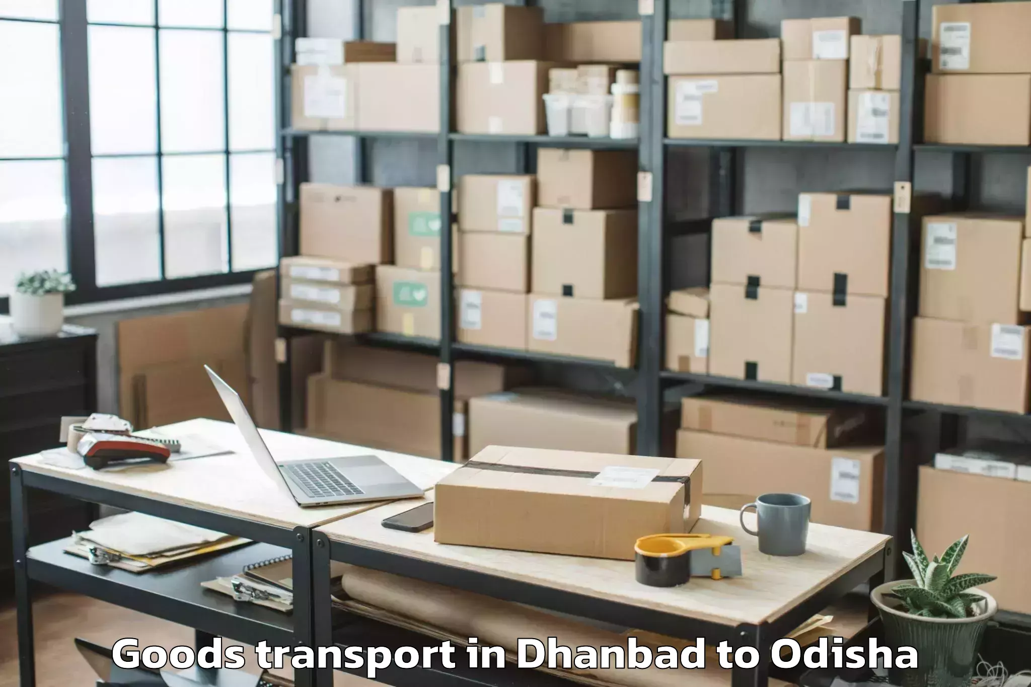 Hassle-Free Dhanbad to Kodinga Goods Transport